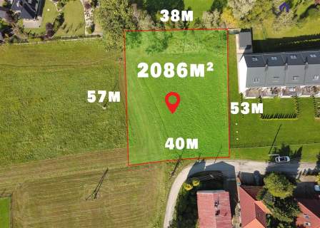 DZIAŁKA BUDOWLANA 2086 m ZAWODZIE MPZM
