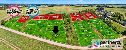 Działka o pow 1033m2 z MPZP w Bielkówku