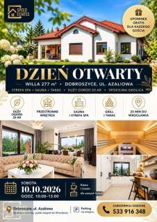 Parterowy dom z sauną 20 ar działka Fotowoltaika Pompa ciepła