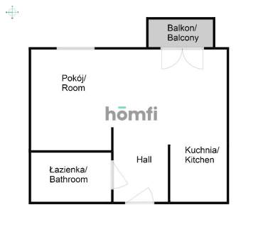 Przytulna kawalerka z balkonem