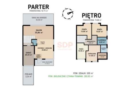 Ponad 60m2 salonu z kuchnią w nowoczenym domu klasy premium