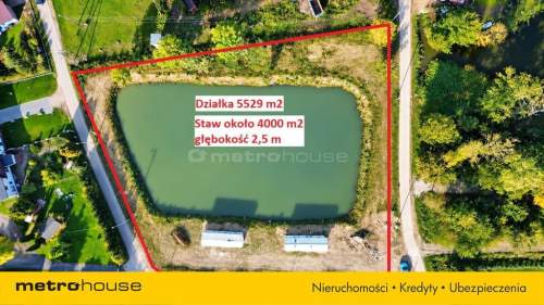 WYJĄTKOWA DZIAŁKA ZE STAWEM I DOMKAMI BLISKO USTKI