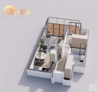 Sunrise Park Mieszkanie nr 4.3 2 pokoje 39,25 m2 balkon 