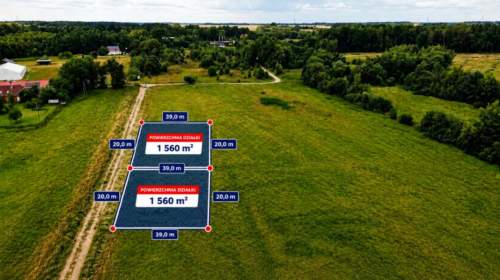 Działka budowlana 1560 m MPZP Sycewice k. Słupska
