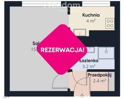 Przytulna kawalerka z oddzielną kuchnią i piwnicą