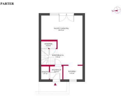 Pół bliźniaka w idealnym stanie Bojano centrum
