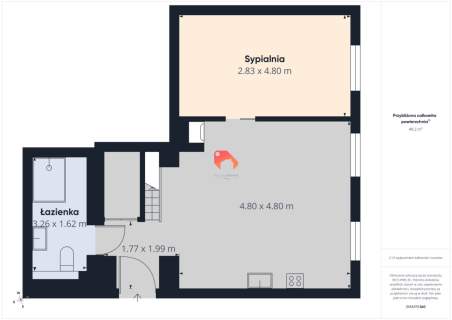 NOWOCZESNY APARTAMENT 50,63m2 2 POKOJE Z ANTRESOLĄ