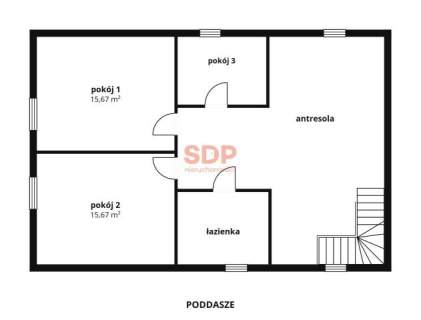 Dom wolnostojący z garażem 1372 m2 działka