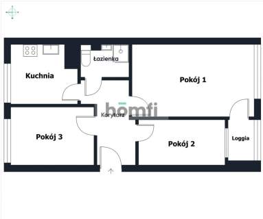 3 pokoje / osobna kuchnia / Biskupin / od zaraz