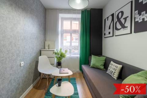 Jasna kawalerka, pet-friendly - Górnych Wałów 4