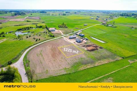Działka budowlana 1225 m2 - Krupin przy Olecku