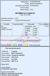 Działka 7312 m , Przemyśl, MPZP, widok, media