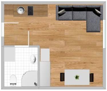 Targowa 55, Widzew, funkcjonalne studio