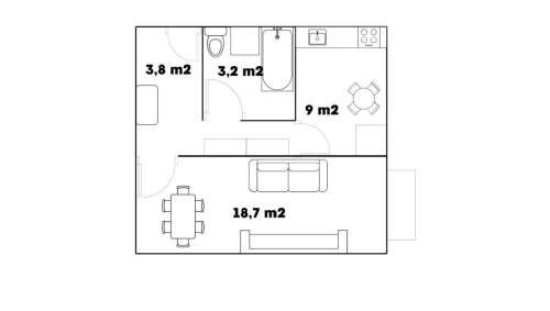 Osobna kuchnia Odświeżone Umeblowane Balkon