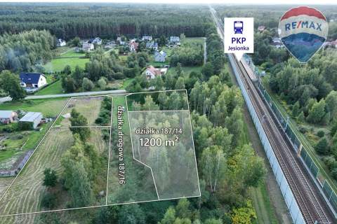 Działka budowlana 1200 m2, Jesionka, gm. Wiskitki.