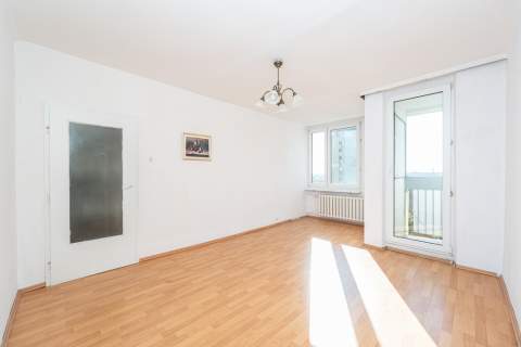 3 pokoje na Mokotowie, widok na panoramę Warszawy
