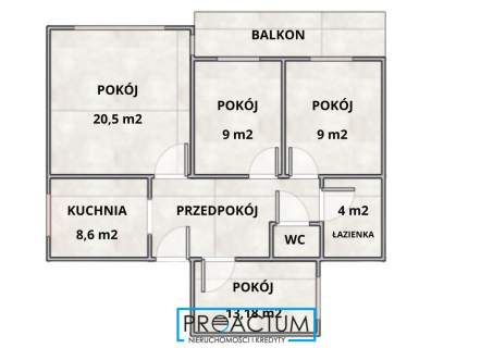 Centrum Torunia 4 pokoje 1 piętro Balkon