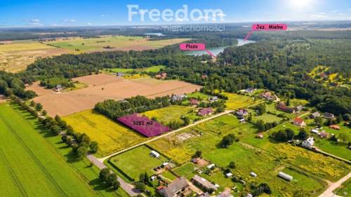 DUŻA DZIAŁKA BUDOWLANA W MIELNIE 3281 m BLISKO JEZIORA I LASU