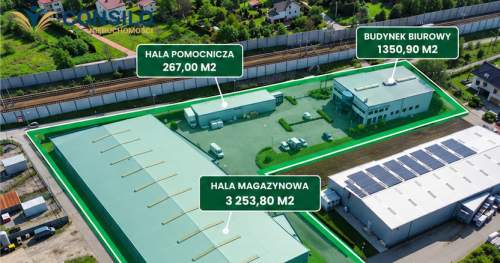 Biurowiec hala główna hala pomocnicza
