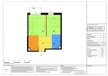 Przestronne mieszkanie 40,79m w kameralnej zabudowie z balkonem
