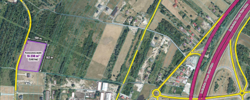 Działka inwestycyjna 1,62 ha - Szydłowiec S7 - MPZP 9U-P
