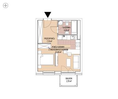 Mieszkanie do wynajęcia, 35 m2, Kraków