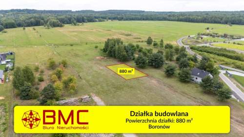 Działka budowlana Boronów 880m2 Grabińska