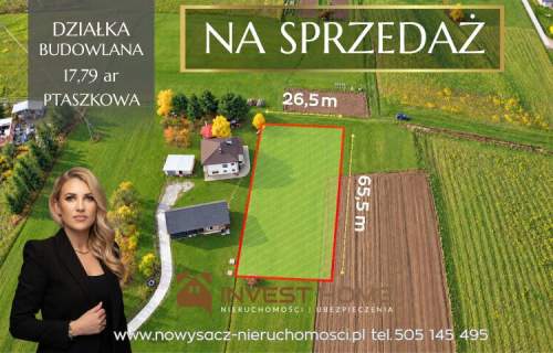 Działki budowlana na SPRZEDAŻ Ptaszkowa