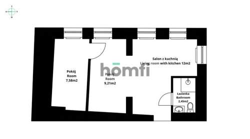 31m2 - Mieszkaj lub prowadź biznes Św. Katarzyna