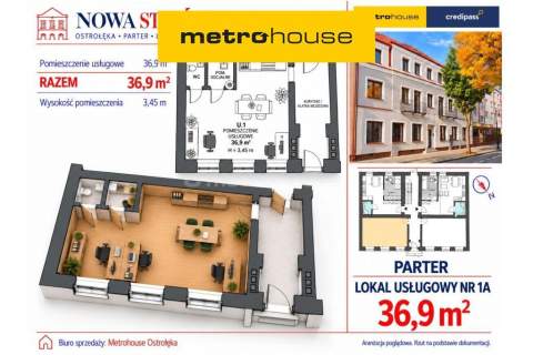 Lokal Usł. U1 - 36,9 m , parter - Nowa Starówka