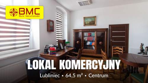 Lokal komercyjny o pow. 64,50m2 w centrum miasta