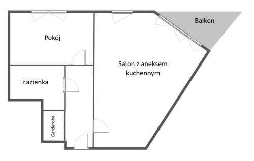 2 pokoje, Śródmieście, balkon,winda, 2010r.b.