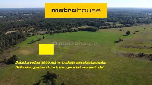 0,3 ha działka rolna, wkrótce z WZ, gm. Poświętne