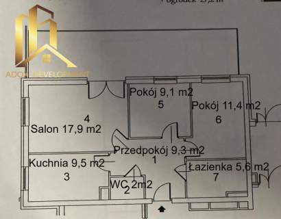 3 pokoje, oddzielna kuchnia i prywatny ogródek