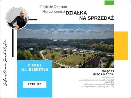 Kiekrz ul. Błękitna I MPZP I 1908 m2 I 0% prowizji