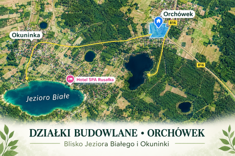 Włodawa, Orchówek, Okuninka, jezioro Białe