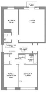 WINOGRADY 67 m 3 POKOJE 15. PIĘTRO BALKON WIDOK NA P