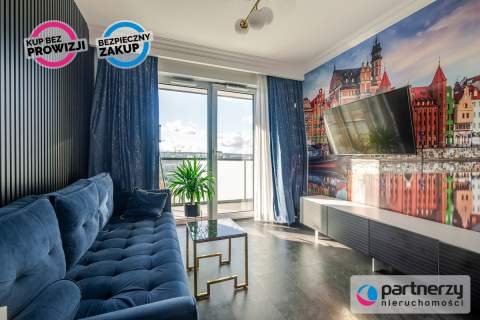 Panorama na Gdańsk i morze Msc parkingowe Loggia
