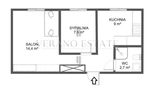 1 piętro 42,7 m Po remoncie Centrum