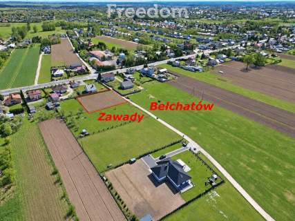 Działka budowlana 1646 m2 Zawady k. Bełchatowa