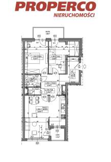 Mieszkanie 3pok., 71,58 m2, ul. Klonowa