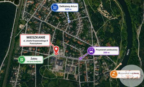 Mieszkanie 2 pokoje z balkonem Las Rzeka