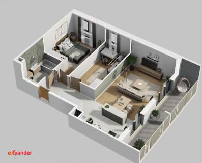 Nowe 3-pokojowe mieszkanie 66.2m2 z balkonem