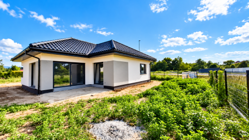 Nowoczesny dom parterowy 103 m - KĘTY Małopolska