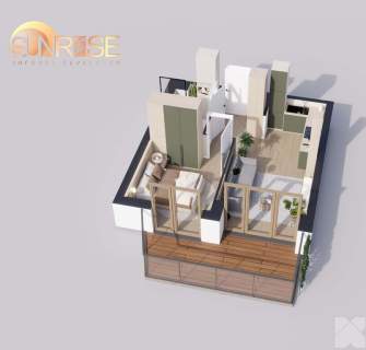 Sunrise Park Mieszkanie nr 1.7 2 pokoje 32,52 m2 balkon