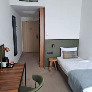 Pokój o pow. 16,26 m2 w hotelu ARCHE w Lublinie.