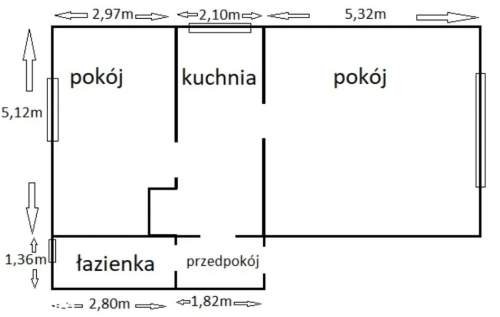 Wieliczka przestronne pokoje, cegła, wysoki sufit, zieleń
