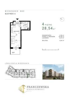 Mieszkanie 28,54 m2 rynek pierwotny
