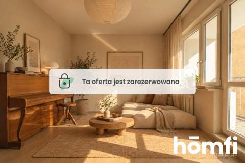 3 lub 4 pokoje Metro Wilanowska Balkon