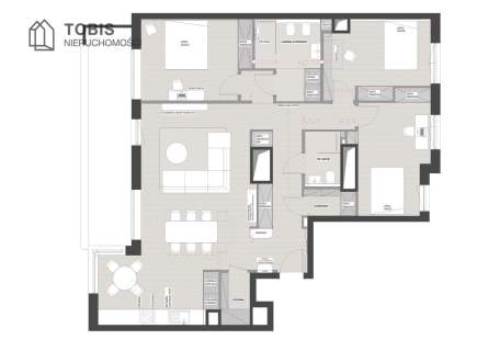 Apartament 125,89 m Modena Jeżyce Taras 17 m